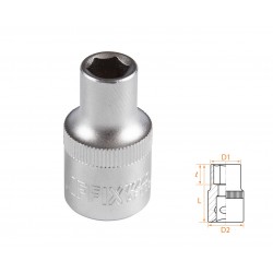 Головка торцевая стандартная шестигранная 1/2, 9 мм AFFIX AF00040009