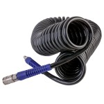 Шланг пневматический спиральный с БРС, 15 м, 10х14 мм WDK-65815