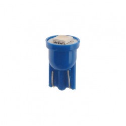 Автолампа T10W (W2,1x9,5d) 1 SMD 5050 BLUE 6лм 12V MEGAPOWER /10 /100 OLD