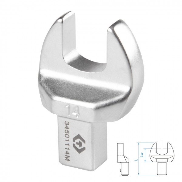 Насадка рожковая серии FIT, 14 мм, 9х12 мм KING TONY 34501114M