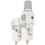 Блок подготовки воздуха 1/2 с влагоотделителем, регулятором и манометром AFW4000-04