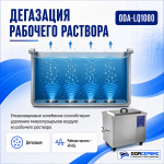 Промышленная ультразвуковая ванна 108 л,1500 Вт, с дегазацией и подогревом ОДА Сервис ODA-LQ1080