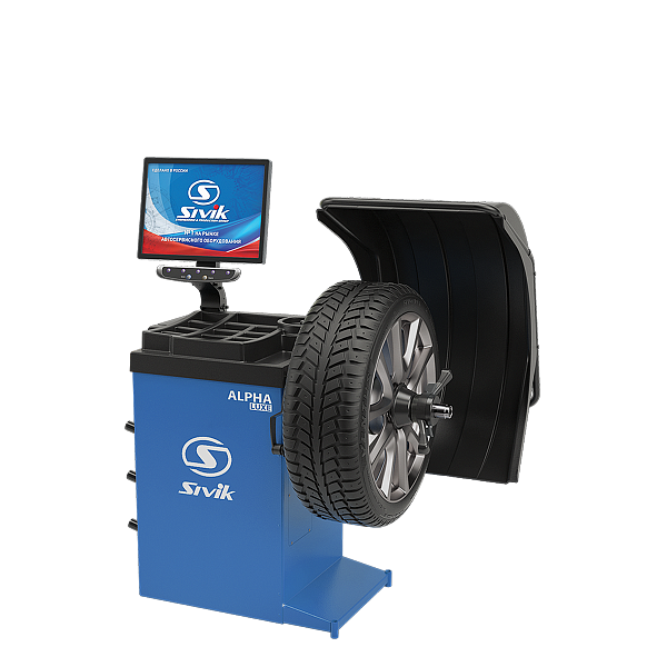 Станок для балансировки колес автомототранспортных средств СБМП-40 Л (РФ, Синий RAL5017) Alpha Luxe СБМП-40 Л (RAL5017)