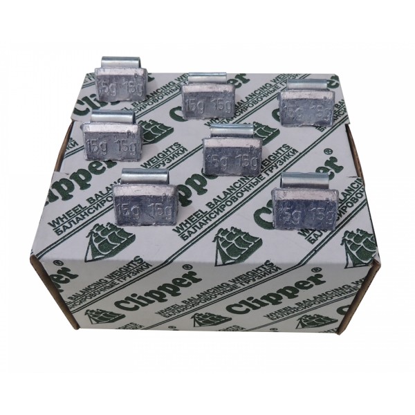 CLIPPER ГРУЗИК  балансировочный для литого диска 15гр. (набор 100шт.) 0315