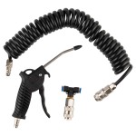 Пистолет продувочный 10 бар, шланг и фитинг-переходник в комплекте OPT-7005