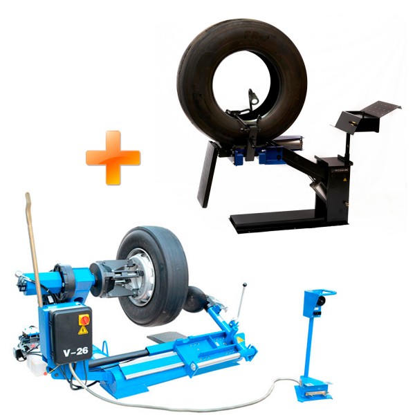 Комплект: Станок шиномонтажный до 26" грузовой + Борторасширитель V-26+ВТ-62