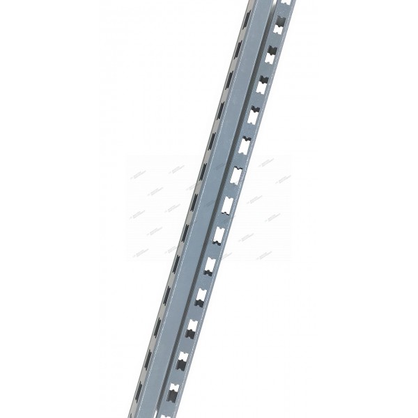 Стойка перфорированная 1500 мм серая 7012 /OPTIMAL-/ (1шт) NWS7