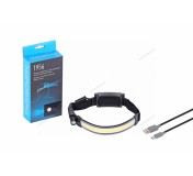 Фонарь налобный со светодиодной лентой и боковым направленным светом, аккумуляторный NORDBERG 1956