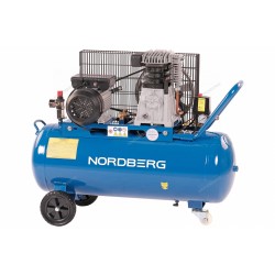Компрессор поршневой с ременной передачей 220 В, ресивер 100 л, 446 л/мин NORDBERG NCE100/480