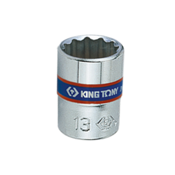 Торцевая головка  двенадцатигранная 14 мм 1/4 L=24мм KING TONY 233014M