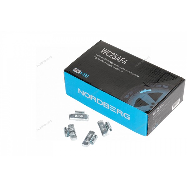 Грузики балансировочные для литых дисков Fe 25 г, 100 шт. NORDBERG WC25AF4