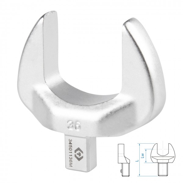 Насадка рожковая серии FIT, 36 мм, 9х12 мм KING TONY 34501136M