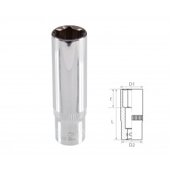 Головка торцевая глубокая шестигранная 3/8, 13 мм TOLSEN TT16363