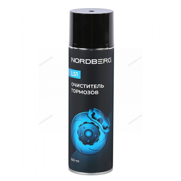 Очиститель тормозов LS1, аэрозоль, 650 мл NORDBERG LS1-650