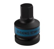 Насадка (бита) ударная торцевая 1, HEX, 24 мм, L = 80 мм KING TONY 801524M
