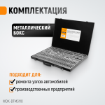 Набор метчиков и плашек М2-М18, 110 предметов, метрическая резьба WDK-DTM3110