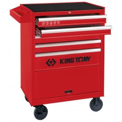 Тележка инструментальная, 5 выдвижных ящиков и отсек, CLASSIС KING TONY 87432-5B
