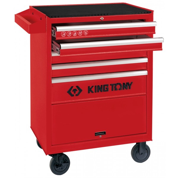 Тележка инструментальная, 5 выдвижных ящиков и отсек, CLASSIС KING TONY 87432-5B
