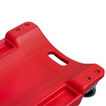 Лежак ремонтный подкатной, пластиковый, красный WDK-84068R