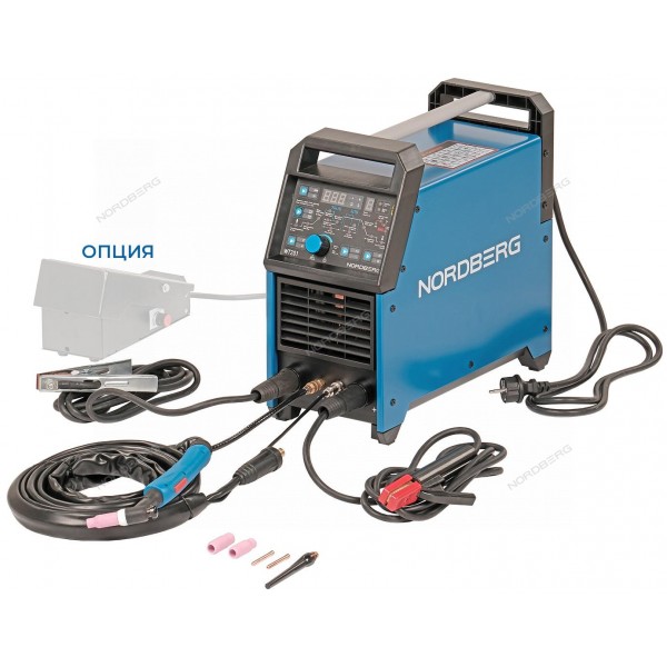 Аппарат сварочный инверторный TIG+MMA для алюминия и алюминиевых сплавов, AC/DC, 220 В WT201