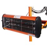 Двухкассетная мобильная ИК сушка на двухсекционной стойке WDK-2A