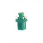 Автолампа T5 (W2*4.6d с патроном B8.5d) 1 SMD 3528  GREEN 8лм   12V MEGAPOWER /10 /100 M-50213G