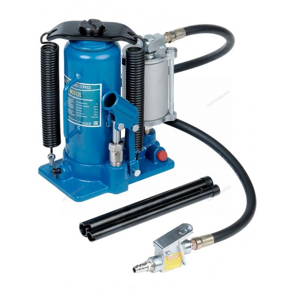 Домкрат бутылочный пневмогидравлический, 12 т NORDBERG N31312