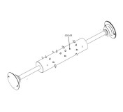 Вал шипованный 003-08 для Wulkan 200 и 300