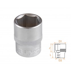 Головка торцевая стандартная шестигранная 3/8, 16 мм AFFIX AF00030016