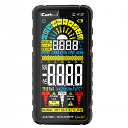 Смарт мультиметр цифровой на аккумуляторе iCartool IC-M117