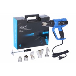 Фен с ЖК-экраном, 6 насадок, в кейсе, 50-650 °С, 2000 Вт NORDBERG NE720
