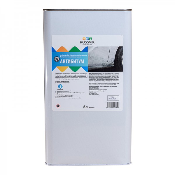 Очиститель битумных пятен Rossvik "Антибитум", 5л 090229