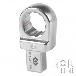 Насадка накидная серии FIT, 15 мм, 9х12 мм KING TONY 34502115M