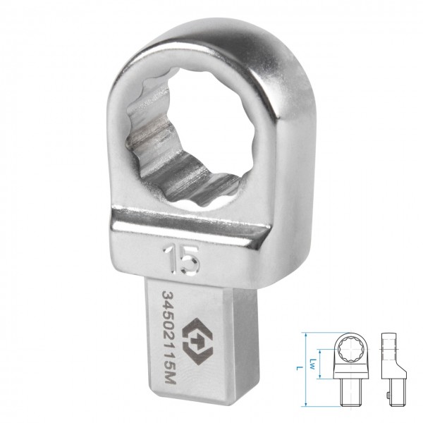 Насадка накидная серии FIT, 15 мм, 9х12 мм KING TONY 34502115M