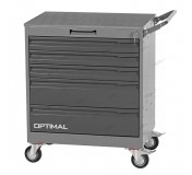 Тележка инструментальная, 5 выдвижных серых ящиков OPTIMAL NT225