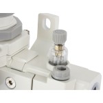 Блок подготовки воздуха 1/2 с фильтром, манометром, маслораспылителем и регулятором давления AC4010-04