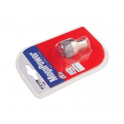 Автолампа P21W (BA15s) 12 LED WHITE блистер 6000K 84лм   12V MEGAPOWER /1 /50