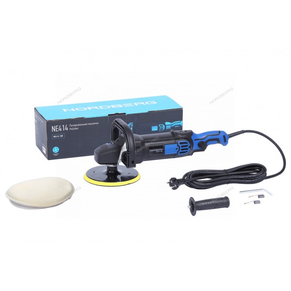 Полировальная машинка, диск 180 мм, 600-3000 об/мин, 1500 Вт NORDBERG NE414-180