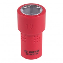 Головка торцевая диэлектрическая шестигранная 1/4, 13 мм KING TONY 2335VE13M