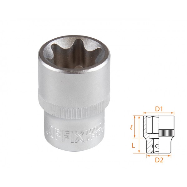 Головка торцевая TORX Е-стандарт 1/2, E24 AFFIX AF00043024
