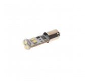 Автолампа T4W (BA9s) 8 SMD 3528 WHITE 6000K с блокиратором ошибок CANbus  150лм  24V MEGAPOWER /10 /100