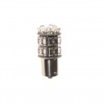 Автолампа P21W (BA15s) 13 LED FLUX WHITE 6000K 130лм  24V MEGAPOWER /10 /100 M-56265W-24