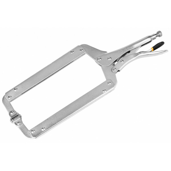Зажим с фиксатором 440 мм, С-образный, с подвижными губками TOLSEN TT10058