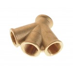 Разветвитель W-образный : внутр.резьба 1/2" ЭВРИКА /1/10 ER-SP029/3