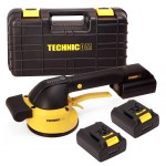 Виброприсоска для укладки плитки аккумуляторная TECHNICOM , 16,8В, 2000 мАч, 6 скоростей, чаша 123мм, 3000-6000 об/мин, нагрузка 100 кг TC-P008