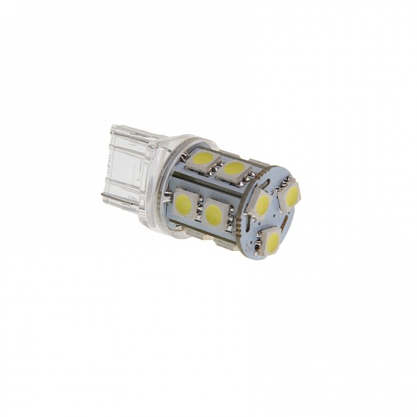 Автолампа W21W (W2.5*16q) 13 SMD 5050 WHITE 6000K 260лм   12V MEGAPOWER /10 /100 M-20384SW