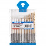 Набор сверл по металлу HSS Tin 1,5-5,0 мм, с шестигранным хвостовиком, 10 предметов KING TONY 11101SQ