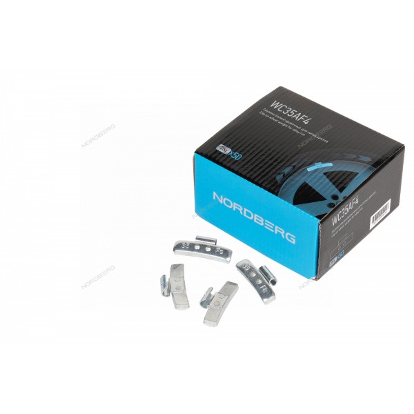 Грузики балансировочные для литых дисков Fe 35 г, 50 шт. NORDBERG WC35AF4