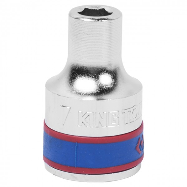 Головка торцевая стандартная шестигранная 1/2, 7 мм KING TONY 433507M
