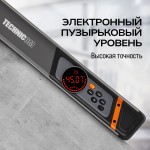 Уровень-угломер электронный с лазером и магнитами TECHNICOM , 2 дисплея, боковой и верхний, автокалибровка, автоотключение, 40 см TC-LA907
